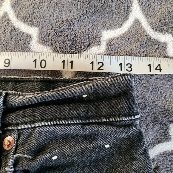 Abercrombie & Fitch The Ankle Straight Ultra High Rise Jean Size 26 Black 90s - Picture 5 of 9